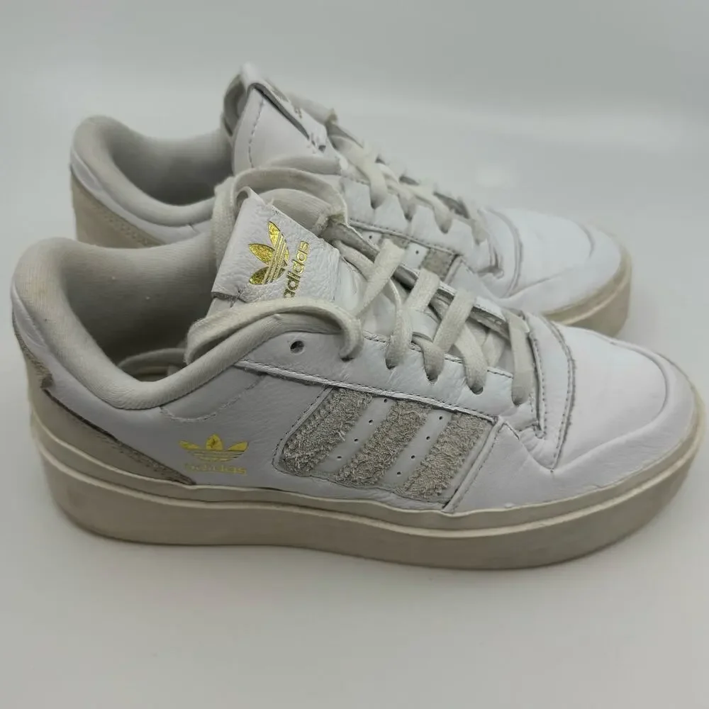 Adidas low Forum Bonega in White Orbit Grey gold 2022 - womens  size 7